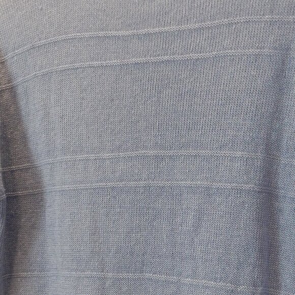 Kinross Wave Blue Linen Crewneck Sweater XS 100% Linen - Picture 6 of 7
